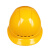 飞迅 安全帽工地 直边四面透气 建筑工程男夏施工ABS领导头盔 经济透气款 黄色 
