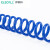 伊莱科PU弹簧气管防爆耐磨 气泵高压伸缩软管 汽车维修自动化生产适用气管 蓝色10*6.5mm/6M 单卷 ET700115