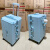 GEKUAI RAM加大加厚箱网红铝框密码箱大容量出国托运行李箱 9007四轮天使白(铝合金框加大加 26英寸