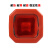 豫选工品塑料路锥 红色方形反光路锥 便携式 道路警示锥  夜间反光锥 加厚方锥 红色高66cm*红白专用车位