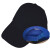 广告帽厨房防油烟帽卫生帽劳保车间工作帽鸭舌厨师帽头部防护 黑色-魔术贴调节