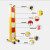 共泰 GTWL02 玻璃钢伸缩围栏绝缘 可移动式护栏隔离栏 黄黑1.5*2m