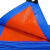 嘉辰固 PE双面防水布篷布 遮阳遮雨篷布 蓝橘色 10m×30m
