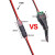 LED免焊接免剥线接线端子带锁2P D2互插型可拔连接器电源导线对线 40个装(20对 不含线)