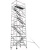 铝合金脚手架生产厂家移动工作平台登高施工操作架踏板脚手架 加强型护栏1米高一套如图