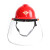 OIMG适用于安全帽防护面罩防飞溅冲击面具化工面罩粉尘劳保打磨电焊全脸面屏 配件：面屏透明1张