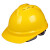 飞迅 工地头盔 建筑 领导 V型透气安全帽ABS加厚透气 防砸 穿刺 防震 黄色 
