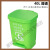 公园花园别墅拉圾商用垃圾桶超市摇盖式庭院垃圾桶户外室外垃圾箱 50L黄盖灰桶(特厚)送两卷垃圾袋
