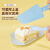 SHUANG YU一次性蛋糕餐盘刀叉套装10人份塑料叉勺子甜品水果餐具云朵餐盘子