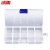 冰禹 BYA-420 零件盒 塑料透明工具分类箱 工具螺丝盒 小10格（126*65*20）