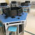 学生桌子多人位阅览桌六边形电脑桌实验台六角课桌椅微机室六边桌 铝木八边桌