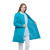 劳保佳 提灯天使新款长袖外套保暖冬装 护士棉衣长款 保暖防寒棉衣 湖蓝色XL