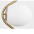 星期十 北欧风金色玻璃球小吊灯创意个性灯具款式六/24CM+暖光定制