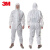 3M 4515防护服工业防尘服 喷漆实验室透气隔离服连体 白色 XL