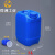 工桶堆码桶25公斤升KG塑料桶20L废液桶方形酒精消毒液加厚 蓝色5L加厚耐酸碱