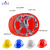 安力 安全帽工地建筑工程电力国标ABS领导监理安全头盔透气免费印字 三根筋透气型2002红色