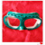 LISM拍二发三防护眼镜护目镜打磨防尘防风沙劳眼镜风镜玻璃镜片 绿色框黑色海绵眼镜