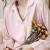 上海故事冰丝睡衣女新款家居服两件套长袖套装妈妈礼物 纯色千鸟 粉色 M