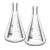 玻璃三角烧瓶烧杯化学实验器材锥形瓶带塞50/150/250/500/1000ml 环球直口三角瓶50ml含塞