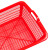 箱大王 Xlj-09 塑料周转筐 储物收纳篮 商超篮子快递物流筐 红色555*415*185