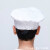 男女厨师帽面包烘焙蛋糕甜品店厨师工作帽高布帽纯白色厨师帽子 刀叉高圆帽 L5860cm