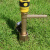草坪园林铜取水器快速取水阀插杆绿化水管地接头dn20/25 水枪套装+6分弯铜取水杆+10米4分软管