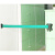 挂壁式不锈钢收银台壁挂式固定伸缩头一米线2米3米5米警戒隔离带 浅蓝色 3米浅蓝色带