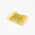 黄绿BVR双色光伏板接地线小黄线4平方桥架跨接线2.5/6线定制 2.5平方总长15cm带护套【100条】