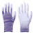PU手套劳保浸胶pu涂指涂掌耐磨防滑透气薄款夏季电子厂工作 紫色涂掌手套（12双） S