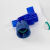 塑料放水桶实验室蒸馏去离子储液桶广口HDPE用水桶下口龙头瓶25L 蓝色水龙头