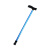 柯瑞柯林GZLF-205铝合金0.6mm拐杖两节可调高度可伸缩防滑53-90CM蓝色10根装