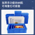 京顿周转箱塑料箱加厚工具零件收纳箱物料盒蓝色带盖子塑胶箱筐子650*410*155mm 