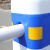 赫钢 塑料隔离墩 警示柱防撞桶 公路护栏围栏反光分流桩 2米长蓝白连接杆