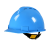 君御PE安全帽 1501豪华V型 工地国标男加厚防砸透气工业头盔 防护帽子  蓝色 一个价