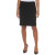卡尔文·克莱恩（Calvin Klein）女式天鹅绒过膝铅笔裙 黑色 US 14 Petite (L)