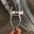 适用于猕猴桃建园拉丝紧线器大棚线葡萄种植塑钢绳紧绳器钢丝拉紧器收紧 镀锌106mm长2mm厚-钢轴