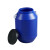 浦丰 圆形塑料化工桶水桶酵素桶实验室废液桶带盖60L蓝色加厚款PFY69