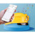 风扇帽太阳能安全帽带风扇的夏季男工地空调头盔制冷双风扇遮阳帽子智能FZB 黄色6风扇【16000款】(5档双控+收音机+蓝牙