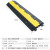 海斯迪克 HK-221 减速带橡胶线槽板电缆保护槽盖线 PVC 二线槽1000*250*50mm