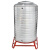 304不锈钢水箱储水罐农村水塔蓄水桶储水桶加厚太阳能凉水塔 240斤 直径50桶高60支架20cm