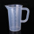 纳仕德 SY5018 新款塑料量杯 透明加厚食品级塑料实验室带毫升刻度杯 100ml（全柄） 