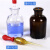白滴瓶棕滴瓶125ml 60ml 30ml透明/玻璃滴瓶教学仪器化学实验器材 红色胶头