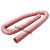 耐高温风管红色矽胶300度硫化防火阻燃玻璃纤维管钢丝管排烟排尘 内径100mm(4米1根)