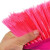 普利赛拉 商用老式扫帚物业木柄塑料丝扫把环卫清洁笤帚 红直杆窄头硬毛四排