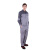 斯卡地尔（Scotoria）夏季工作服套装 分体式长袖工装舒适高棉 CVC1401双灰色 1套L码