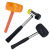 斯威诺 N-8019 不锈钢柄安装锤橡胶锤 橡皮榔头地板瓷砖安装锤 黑黄款40