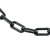 冰禹 隔离墩链条 塑料警示链条 路锥链条隔离链子警示防护链条 (6mm黑色-5米)BYxx-19