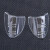 定制适用TPU眼镜护翼/安全防护眼镜眼镜侧保护片 防飞溅冲击 2种规格 M镜腿宽度12毫米以下