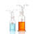 孟氏气体洗瓶实验室高硼硅玻璃多孔式洗气瓶头125/250/500/1000ml 60ml  24/29单个瓶身 不赠