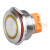 蓝波30mm系列金属按钮开关自复自锁环形发光防水电源改装开关 可定制三色发光 2NO2NO 自锁-环形灯-红色发光 9-24V